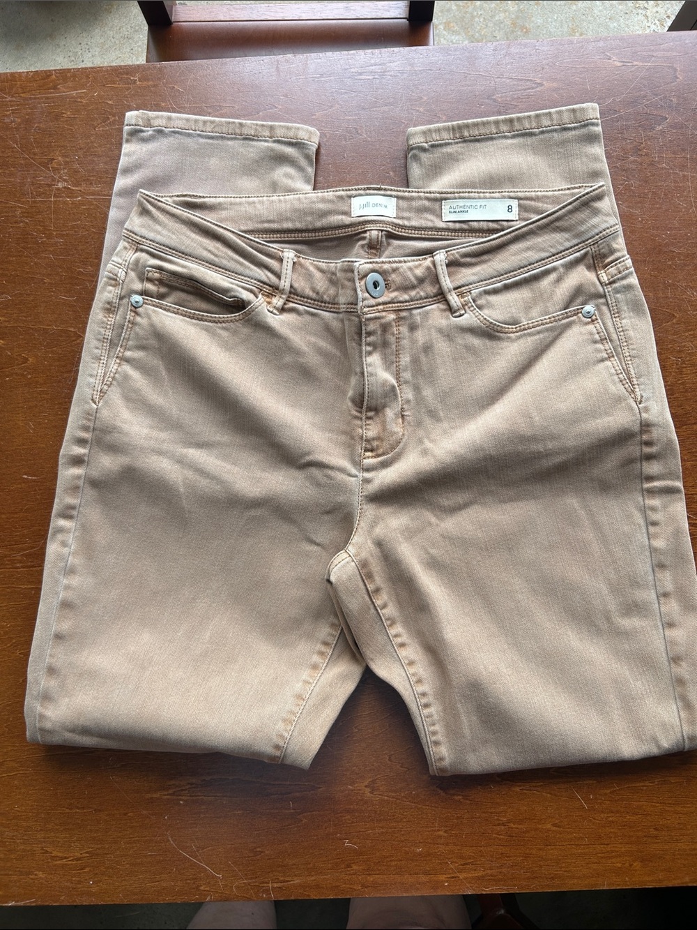 J. Jill Skinny Jeans — Tan